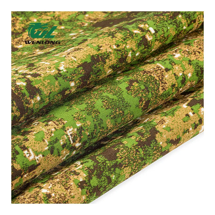 100% Poly ATY Cordura 1000D Camo stampa Anti strappo Pencott Greenzone tessuto WR rivestito in PU