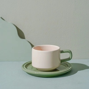 Nordic <strong>Solid</strong> <strong>Color</strong> Coffee Mug Tea <strong>Cup</strong> Saucer Set Ins High-end Contrasting <strong>Color</strong> Light Luxury Porcelain Afternoon Tea Coffee <strong>Cup</strong> - Product Image 6