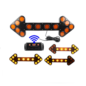Yeni ağır kamyon araba yönü LED ok uyarı ışığı büyük LED Strobe ok panoları ile kablosuz kontrol kutusu - Product Image 3