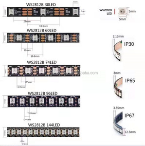 WS2812B programlanabilir rüya tam renkli LED bant SMD5050 5M 300LEDs adresli RGB 60LED/m piksel şerit LED şerit ışıkları DC 5V - Product Image 5