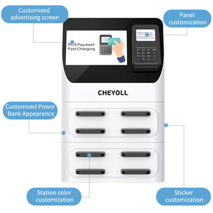 Mobil güç istasyonu 8 Slot istifleyici otomat paylaşılan güç bankası Ponovo 5000mah paylaşım güç bankası Nfc - Product Image 2