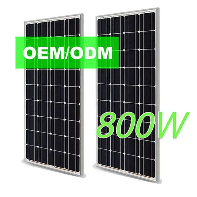 عالية الكفاءة 550W المزدوج الزجاج ذات وجهين ألواح شمسية رخيصة للمنزل مشروع