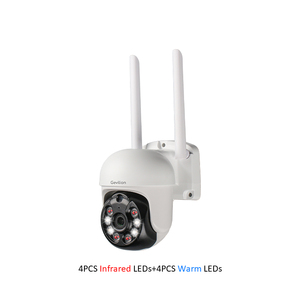 3MP10XデジタルズームIP66Tuyaスーパーミニ1.5 "WiFiPTZスマートデュアルライトカメラWebブラウザービュー - Product Image 4