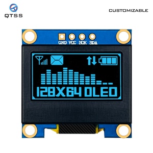 QTSS Hochwertiges 0,96 "PMOLED-Bildschirm modul 128x64 SSD1306 OLED IIC Square Kleiner E-Paper-Bildschirm für Arduino