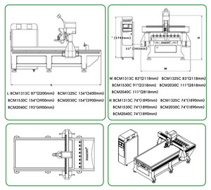 Lavorazione veloce lavorazione del legno Cnc macchina per incisione 1325/1530 Cnc Router di legno 4 assi per sculture in metallo intaglio del legno - Product Image 5