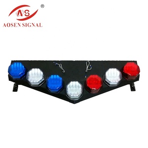 Ambulance <strong>Led</strong> Rotating Beacon Warning Roof V Shape Light bar with Traffic Advisor Light - Product Image 3