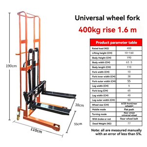 Small Household Micro Electric <strong>Loading</strong> <strong>Unloading</strong> Manual Hydraulic Forklift Lift <strong>Platform</strong> Truck with Stacker Trolley - Product Image 6