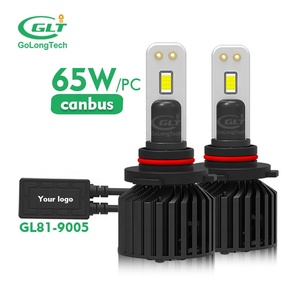 Golongteach หลอดไฟหน้า Led GL81 9005 6000K 6500K 65W,หลอดไฟสีขาวบริสุทธิ์9- 32V 9005หลอดไฟหน้ารถยนต์ Led 65W 9005 - Product Image 1