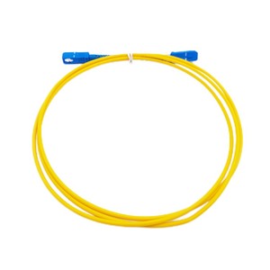 SC/APC to SC/APC Simplex Singlemode 3.0mm White with Low Loss (0.3dB) for <strong>Telecom</strong> and FTTH <strong>Networks</strong> Fiber Optic Cable - Product Image 1