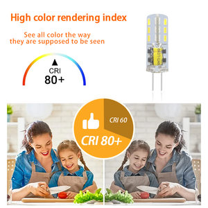 หลอด G4 LED ซิลิกาเจล2W 3W AC DC 12V 30000 ac12v แรงดันไฟฟ้าต่ำเทียบเท่าหลอดฮาโลเจนไม่มีการสั่นไหว - Product Image 5
