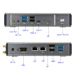 Mini PC para juegos de 10ª generación con I7 10510U I5 10210U y 5205U tipo C 2 * DDR4 2 * LAN WiFi6 HD y DP enchufe de EE. UU. Nueva computadora Gamer de escritorio - Product Image 4
