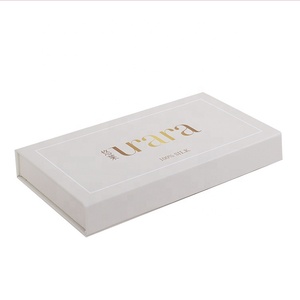 可定制纸板盒太阳镜真丝围巾眼罩盒磁铁封口白色包装盒 - Product Image 1