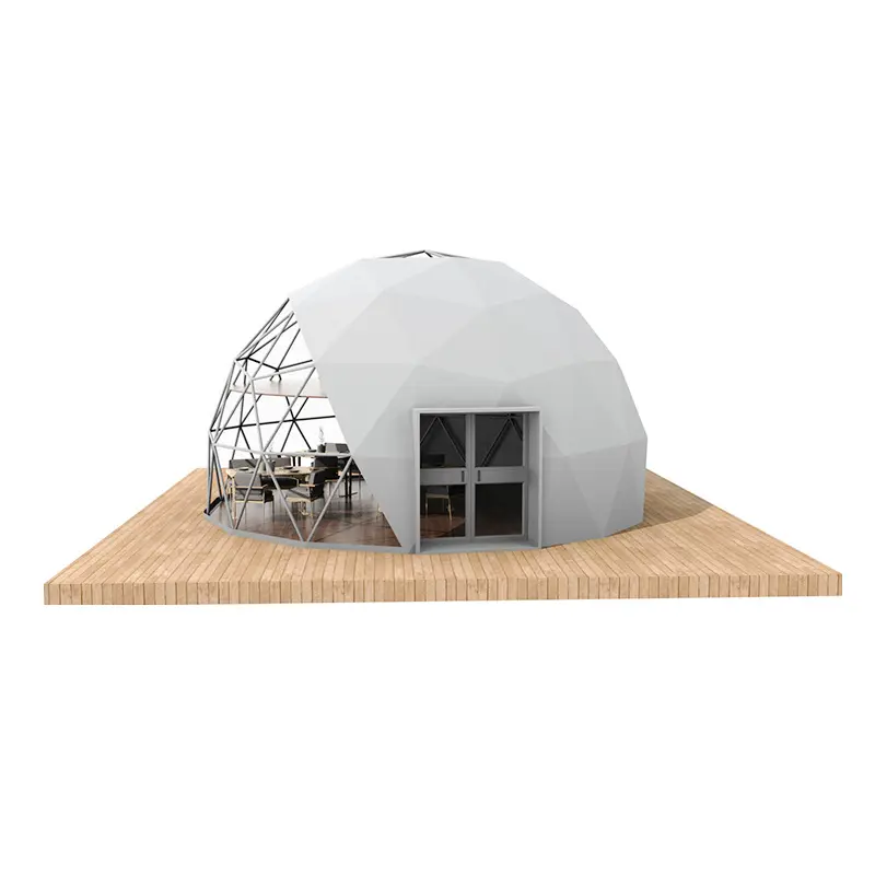 Vendita calda Resort Camping Base Star House tenda sferica in PVC trasparente Net Red Homestone Camping Creative Outdoor Tent