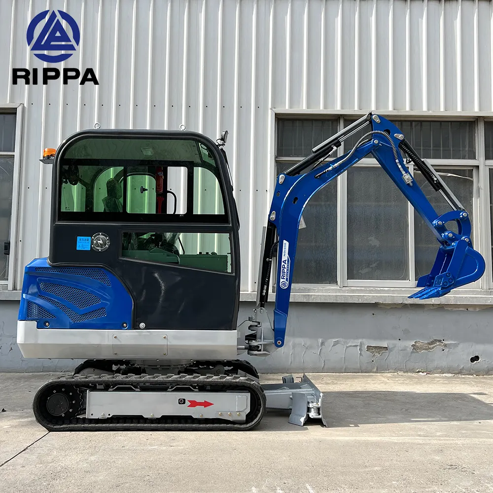 Rippa 2Ton 3Ton 3.5Ton Aprovado Kubota Motor Diesel Motor Escavadeira Rotativa Rebocada Bager China Scavatore