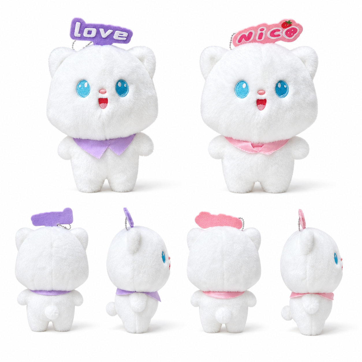 4 peluches (contactez-nous pour le catalogue et plus de 6000 modèles)