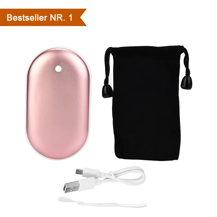 Winter hot Selling Hand Warmer Power Bank 5000Ah Battery Pack tipo c Portable Charger For cargador de apple HandWarmer powerbank