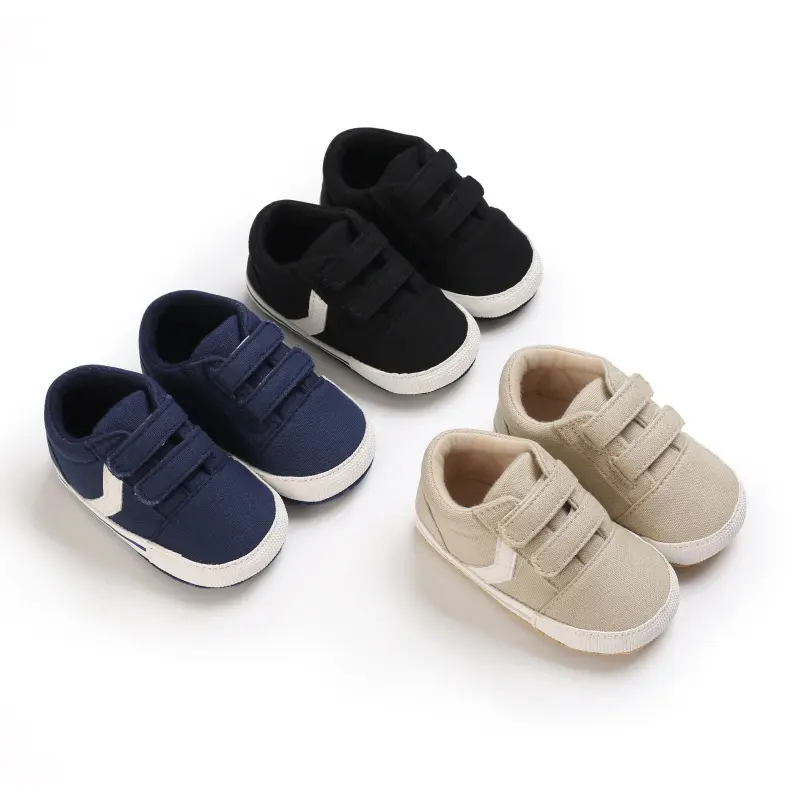 Printemps automne nouveauté coton 0-1 bébé garçon chaussures décontractées enfant en bas âge crochet et boucle chaussures antidérapant bébé nouveau-né enfant en bas âge chaussures