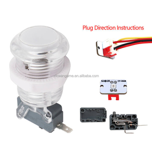 RGB LED Button DIY Kit for HAPP Style <strong>Arcade</strong> Stick Zero Delay Board for PC <strong>Raspberry</strong> <strong>Pi</strong> Colorful Lighting <strong>Control</strong> Coin Pusher - Product Image 2