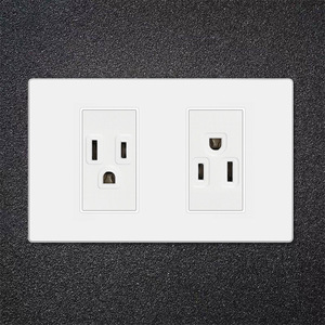 Interruptor de corriente alterna universal multifunción blanco estilo estadounidense, interruptor de pared y enchufe - Product Image 2