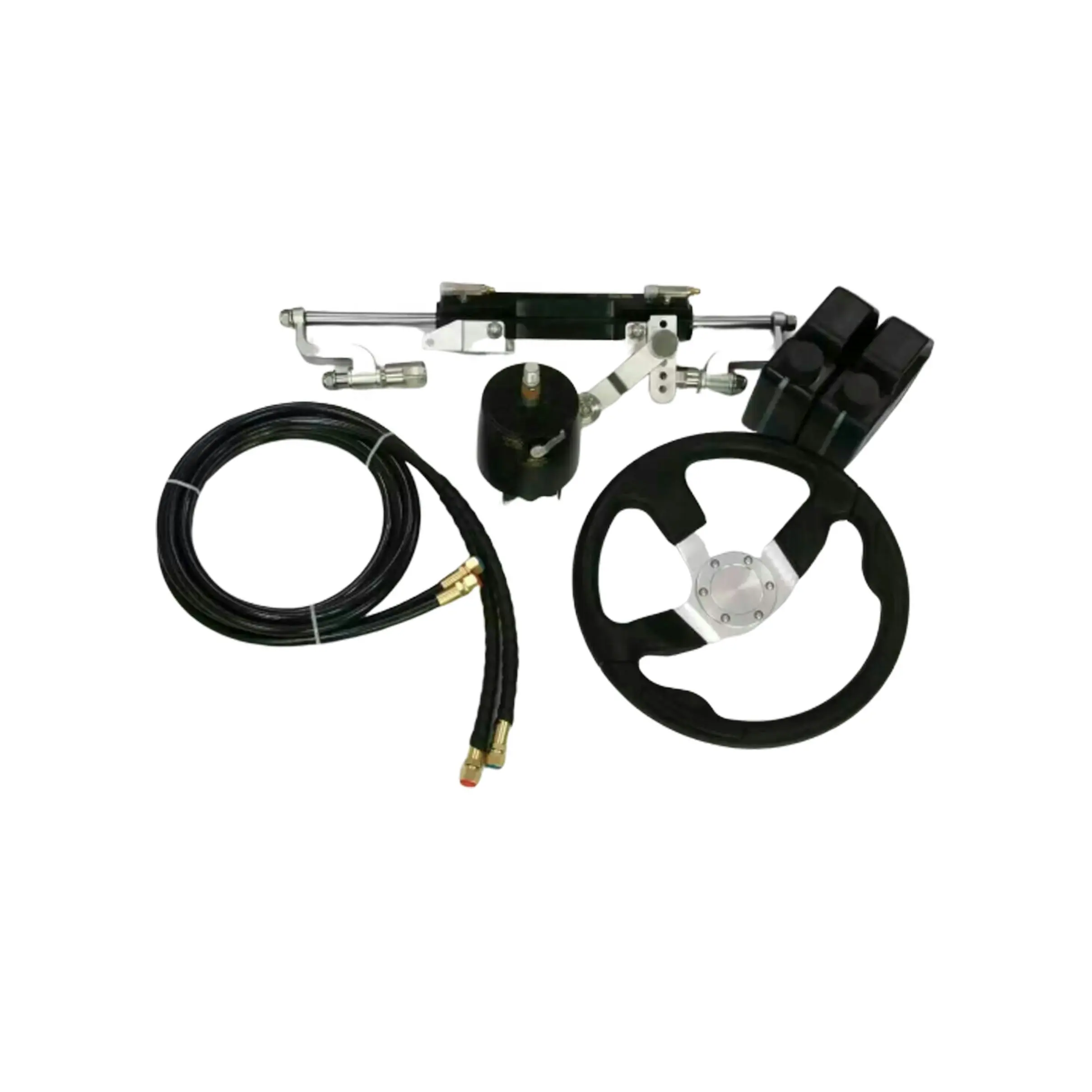 Outboard engine hydraulic steering system, hydraulic steering system 90hp for yacht