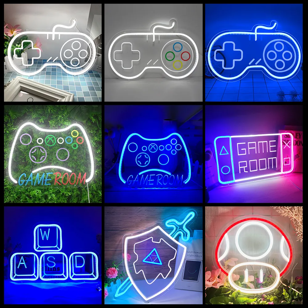 DIVATLA özelleştirme çeşitli kılıç kalkan oyun odası Trendy Ambiance kişiselleştirilmiş kapalı dekorasyon akrilik LED ışık Neon işaretleri