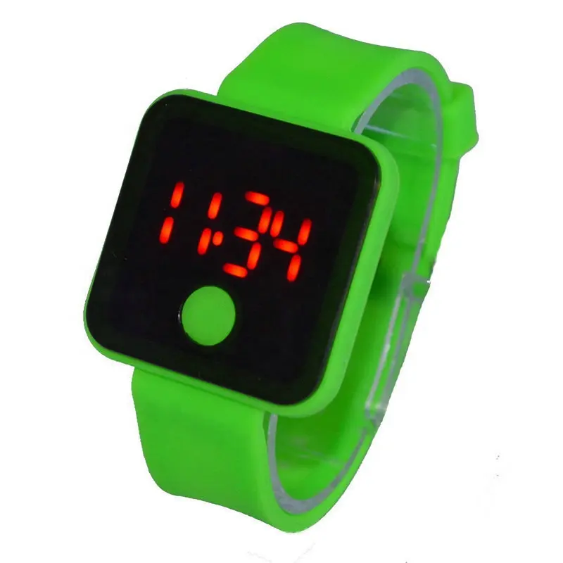 ילדי סיליקון שעון מכירה לוהטת זול גומי LED אופנה דיגיטלי אלקטרוני קידום מתנה יוניסקס ילד של שעונים reloj