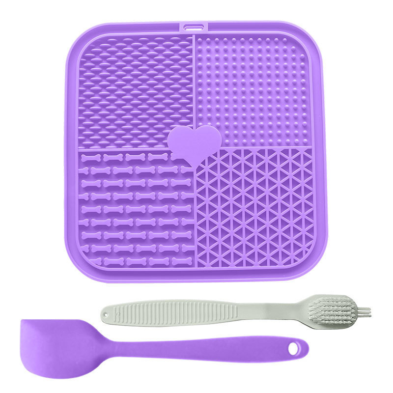 Violet-3-Piece Scraper & Brush Set