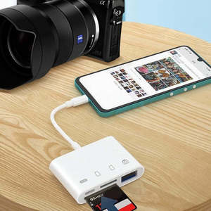 Cantell tak ve çalıştır CR303A ABS kabuk USB kart okuyucu USB C, yüksek hızlı USB C kart okuyucu adaptörü tip C hafıza kartı okuyucu - Product Image 3