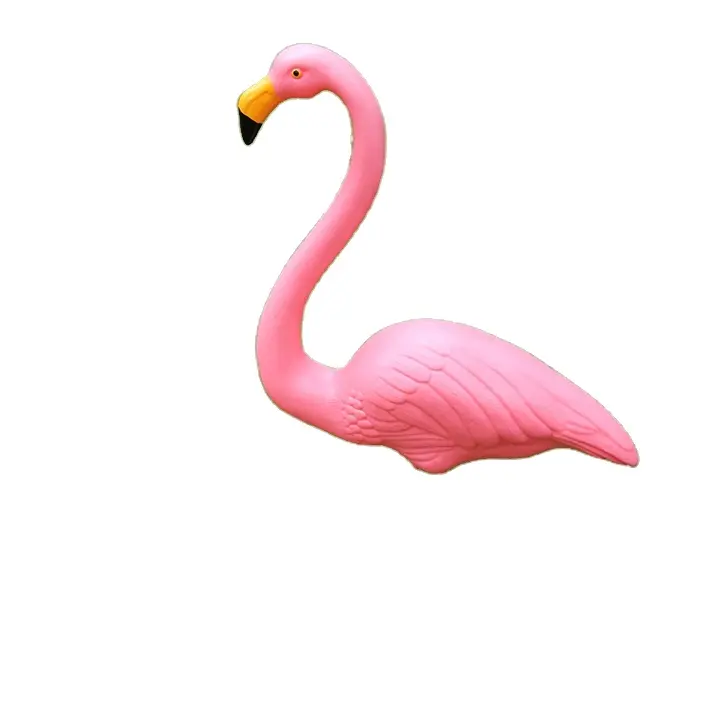 Flamingo rosa enfeite de jardim, com pernas fios para decoração de jardim