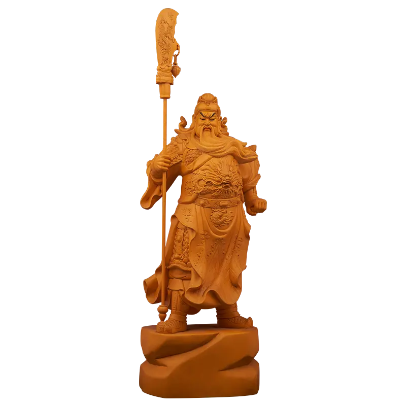 Cuchillo de pie para tallado de madera, estatua de Buda de Dios de la riqueza, ornamento, Guan, Gongwu