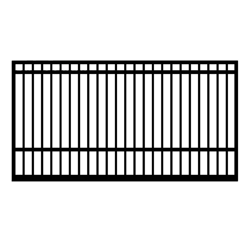 Portes de jardin et clôture de luxe en fer forgé, portes coulissantes en métal, décoratives, bon marché, 12 pièces