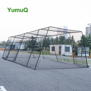 YumuQ 35 Feet açık Batting eğitim için katlanabilir galvanizli çelik çerçeve beyzbol <span class=keywords><strong>Net</strong></span> vuruş kafesi - Product Image 2
