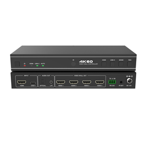 2x2 4K60hz Video Wall Controller HDMI USB-C in 1x4 4x1 1x3 2x2 Video Wall Controller - Product Image 3