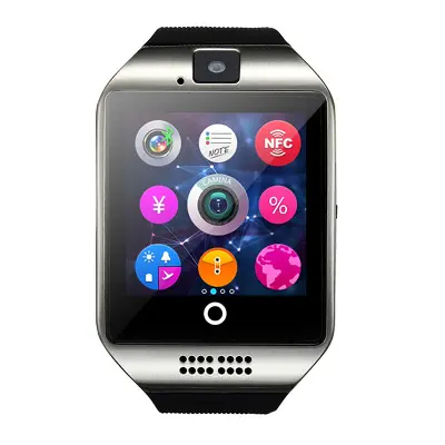 SIM 카드 및 카메라 모바일 시계 폰이있는 Android 스마트 시계 용 신제품 Smartwatch Q18
