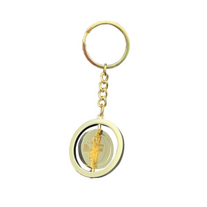 搪瓷旋转金属双面旋转圆形钥匙圈定制钥匙扣旋转模型钥匙扣 - Product Image 4