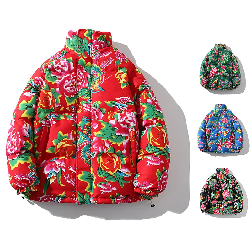Chinese Traditional Clothing Thickened Jacket Cotton-padded Standing Collar Jacket Warmth Self-cultivation Padded Jacket