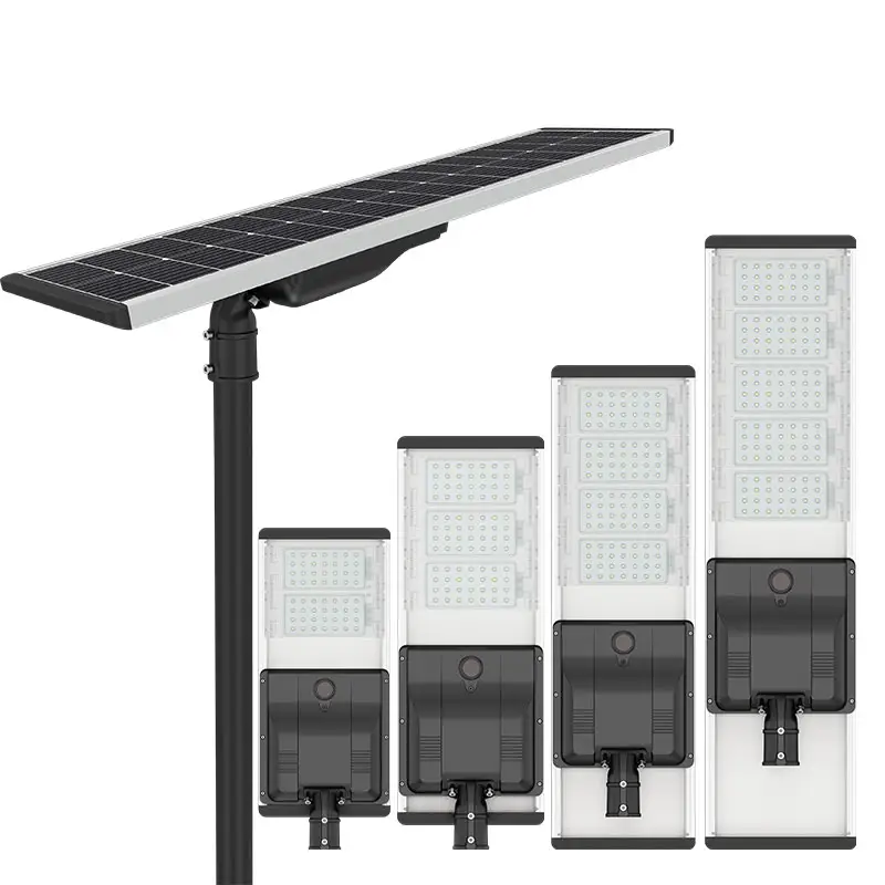 Lampione Ip65 esterno impermeabile luce solare 30w 60w 90w 120w integrato tutto In un lampione solare a Led