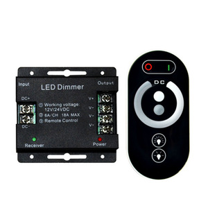 Controlador LED con Control remoto RF táctil, atenuación PWM de 6 teclas, 12V, 24V, un solo Color, Mono CCT, RGB, tira de luces led, regulador de intensidad - Product Image 1