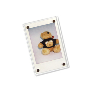 Mini <strong>Thin</strong> Clear Acrylic Fridge Magnetic Photo <strong>Frame</strong> for Instax Picture Display - Product Image 1