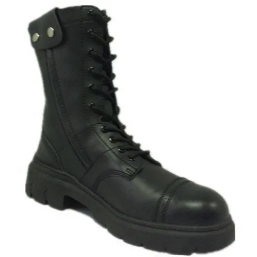 WCY, bottes tactiques de combat de style à la mode, bottes de randonnée durables de chasse en cuir noir HSM011