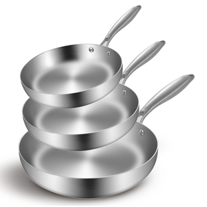 Chất lượng cao thép không gỉ chảo và bếp là tương thích với 20/22/24/26/28cm chảo và miễn phí từ chiên sâu - Product Image 1