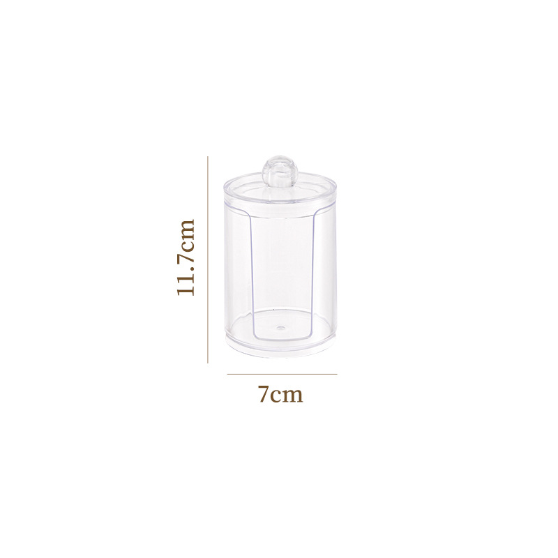 Low-profile transparent cap