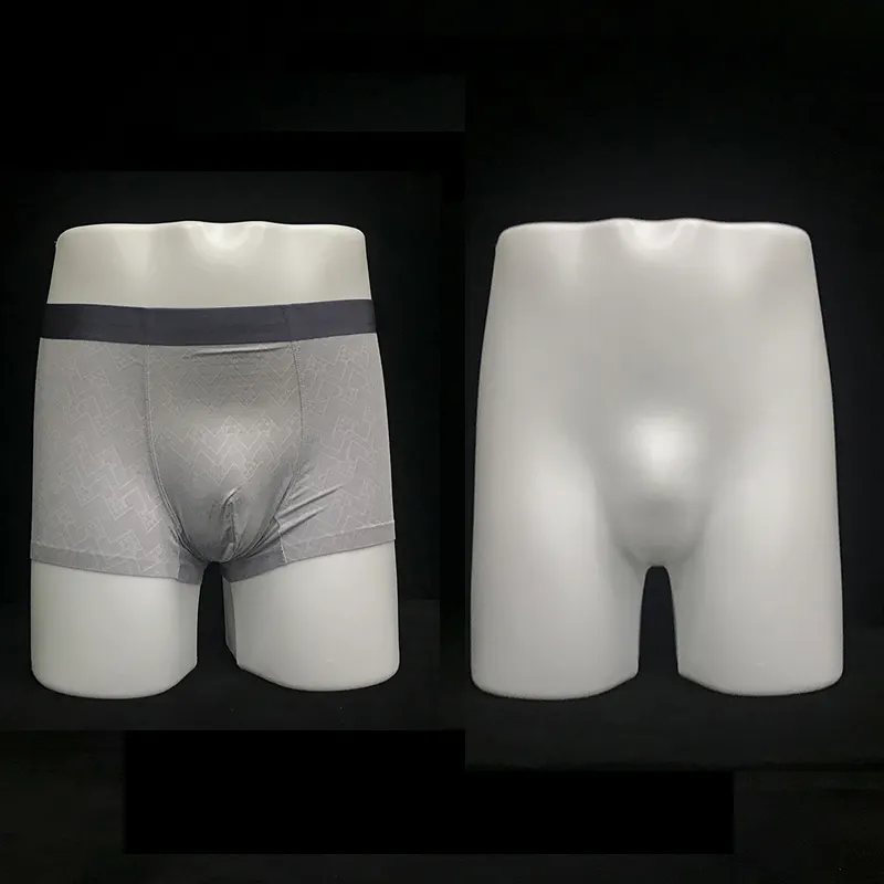 Manequim de quadril em plástico tb10, roupa íntima masculina