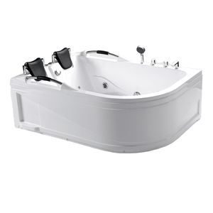 Moderno di lusso acrilico bianco 2 persone Freestanding vasca da bagno idromassaggio con massaggio personalizzato Spa vendita in fabbrica bagno da bagno personalizzato - Product Image 2