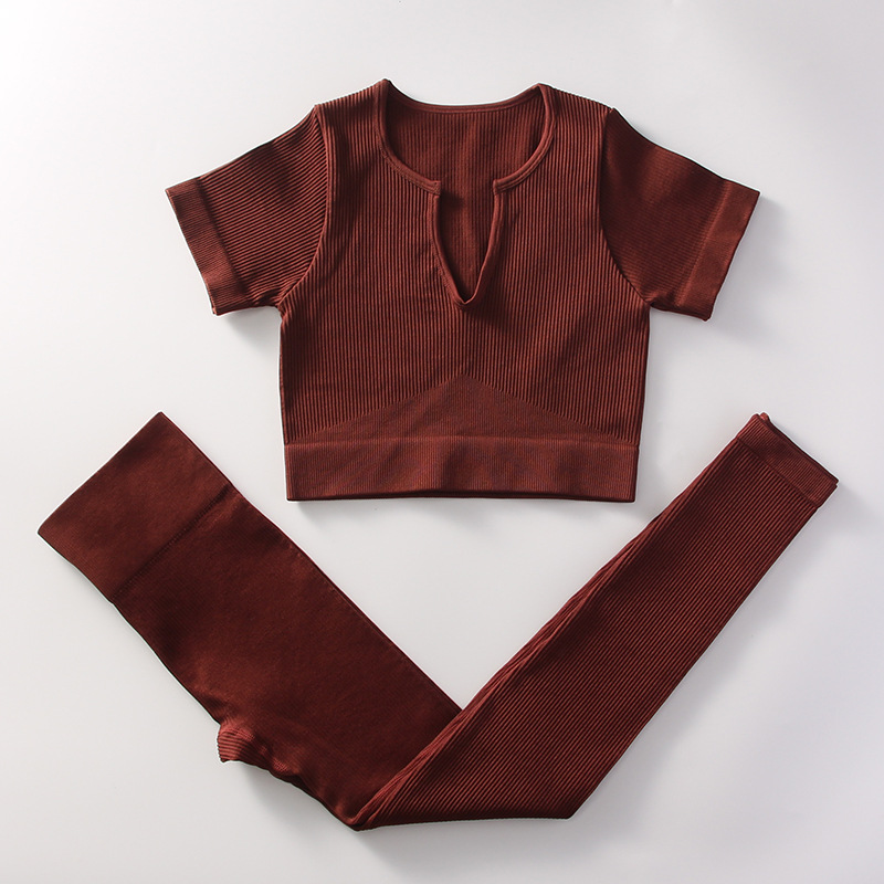Brown Short Sleeve Trousers