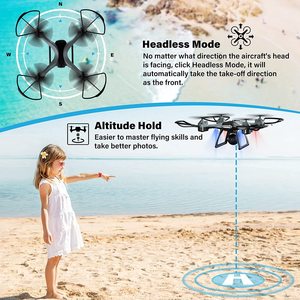 Radyo kontrol WiFi FPV büyük Drone ile HD kamera, ses kontrolü, hareket kontrolü RC dört pervaneli helikopter çocuklar için irtifa tutun - Product Image 2