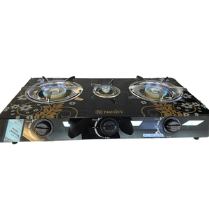家用低成本液化石油气炉三燃烧器铸铁台式燃气灶，带炊具电源 - Product Image 5