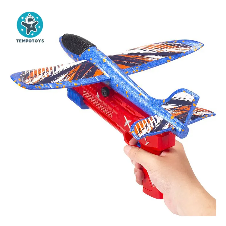 Tempo aereo lanciatore giocattolo aerei pistola gioco giocattolo per bambini catapulta aereo giocattoli Sport all'aria aperta volare