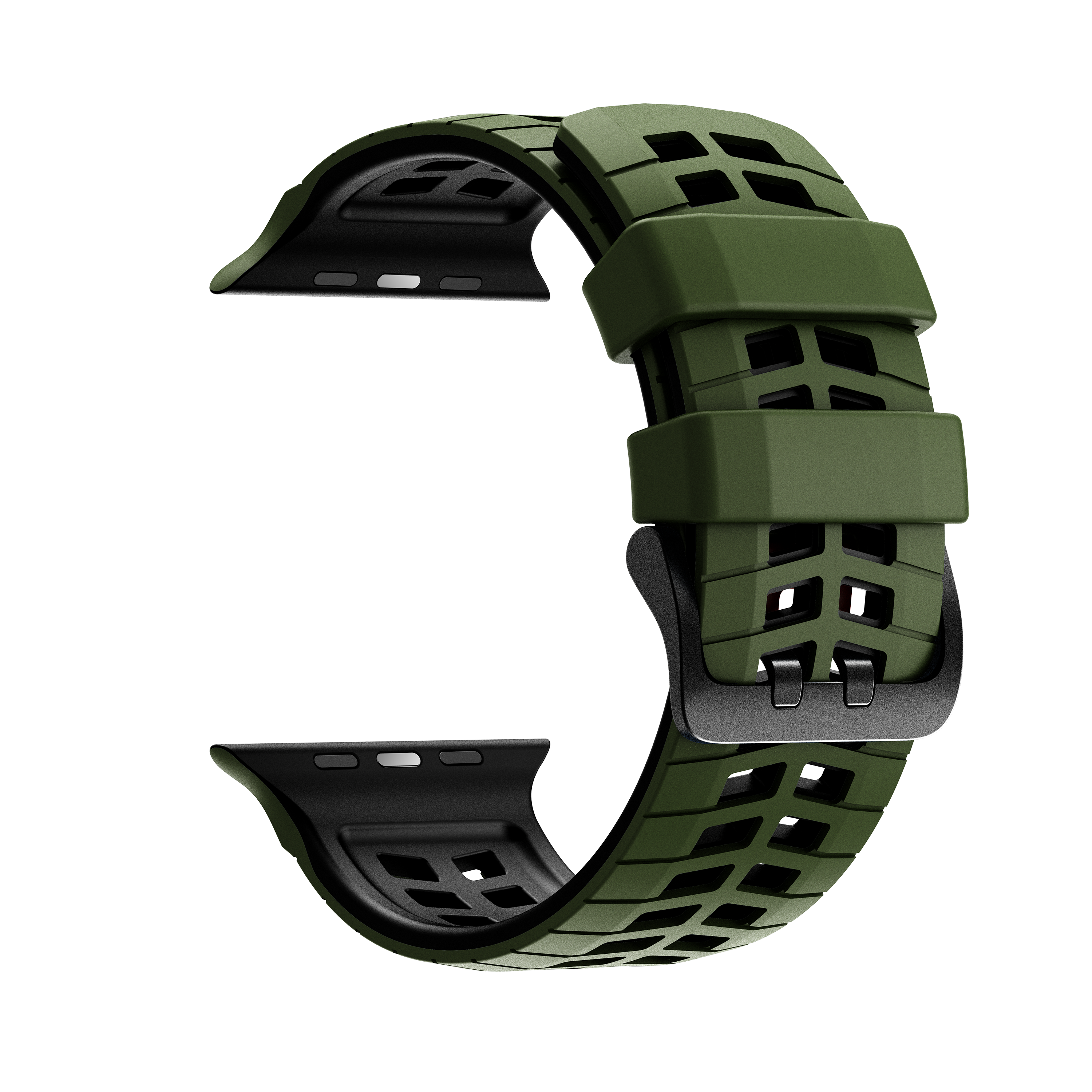 Verde militar y negro