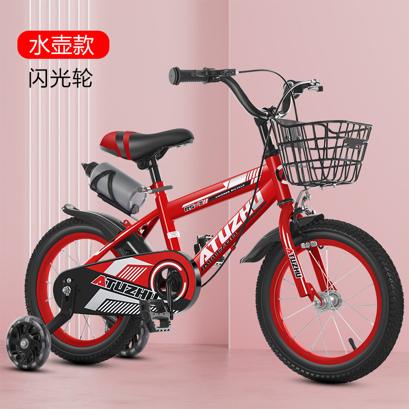 Bouteille d'eau à roue clignotante rouge vif